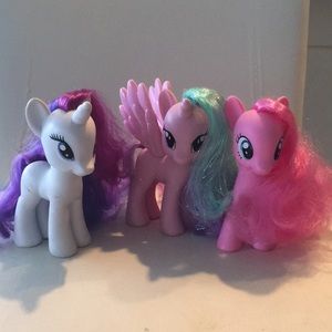3 My Little Pony 6” Tall Ponies